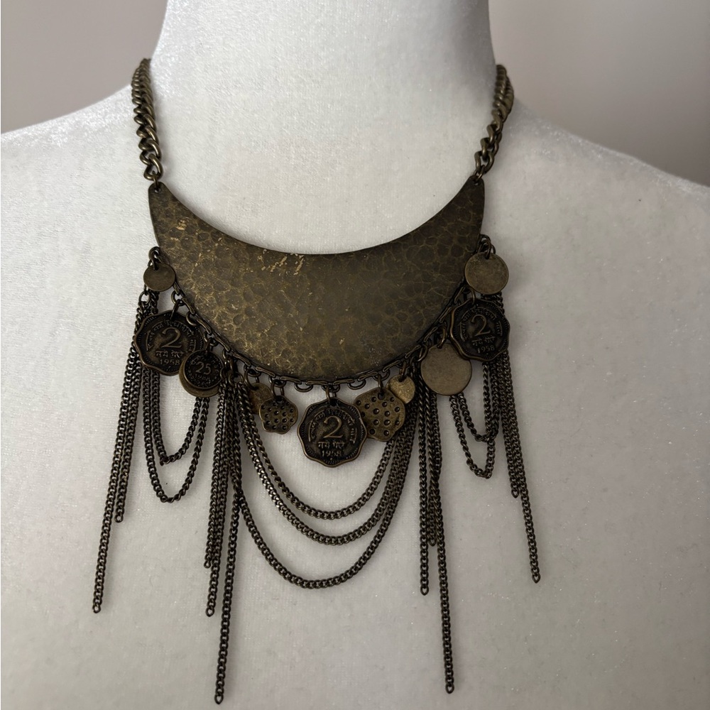 Vintage Gold Coin Necklace